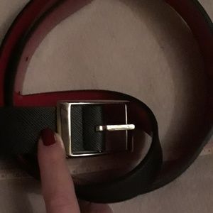 Big Buddha Black/Red patent reversible belt